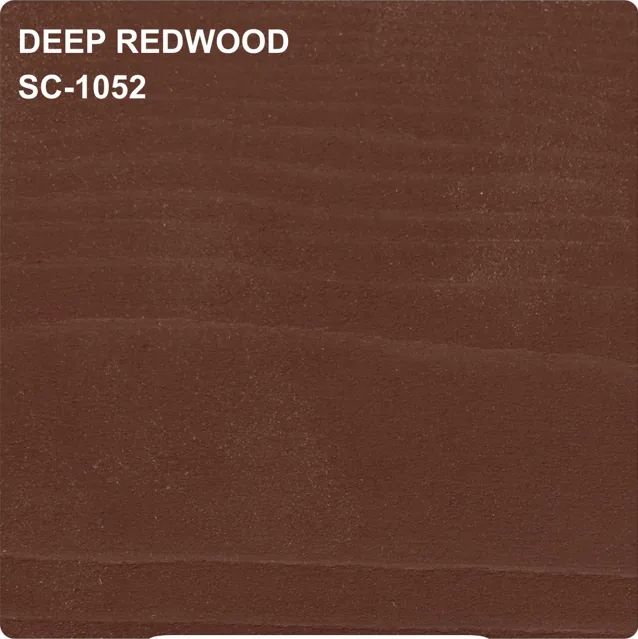 Deep Redwood SC-1052 stain color sample